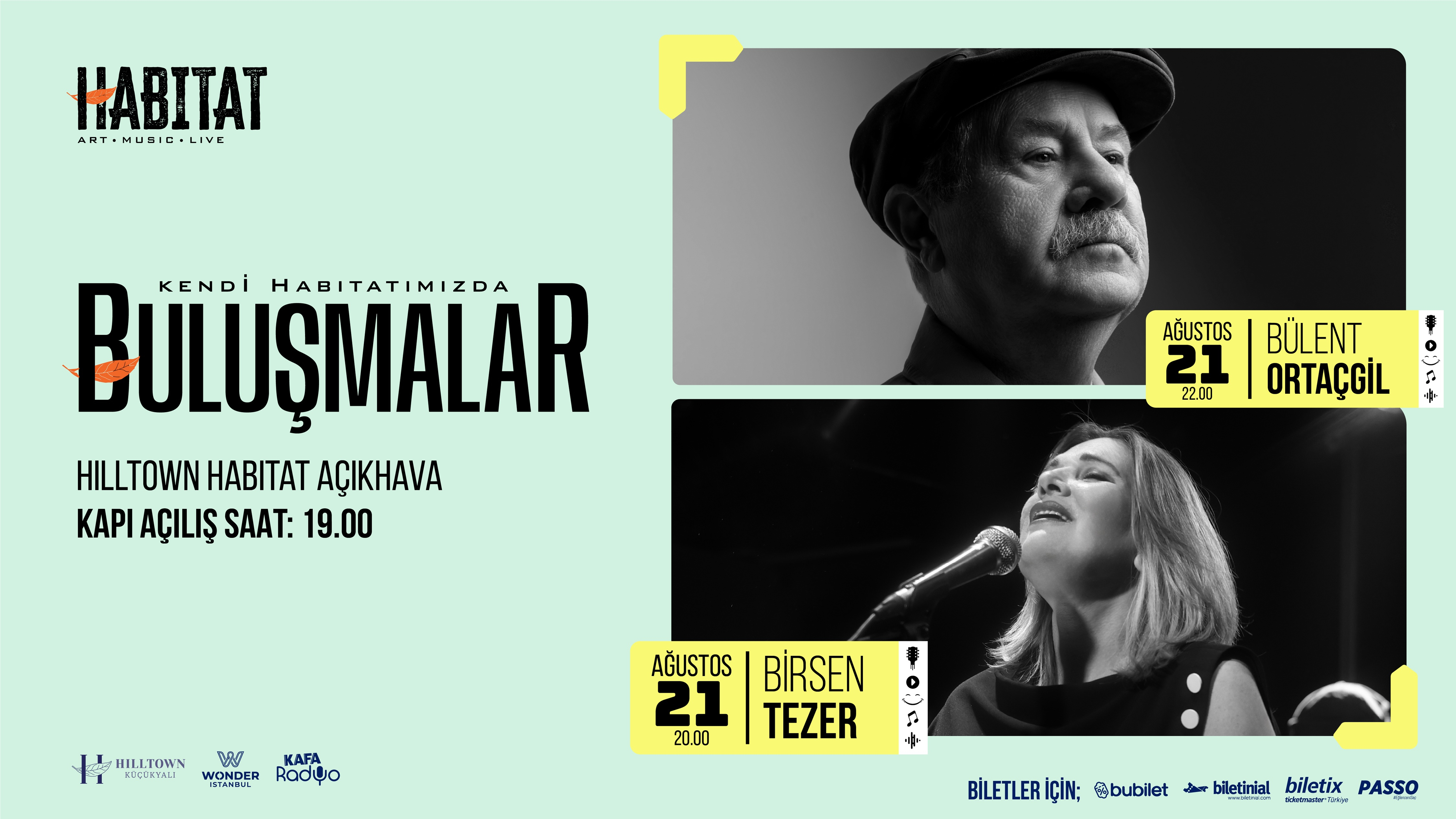 Bülent Ortaçgil ve Birsen Tezer Habitat Hilltown'da!