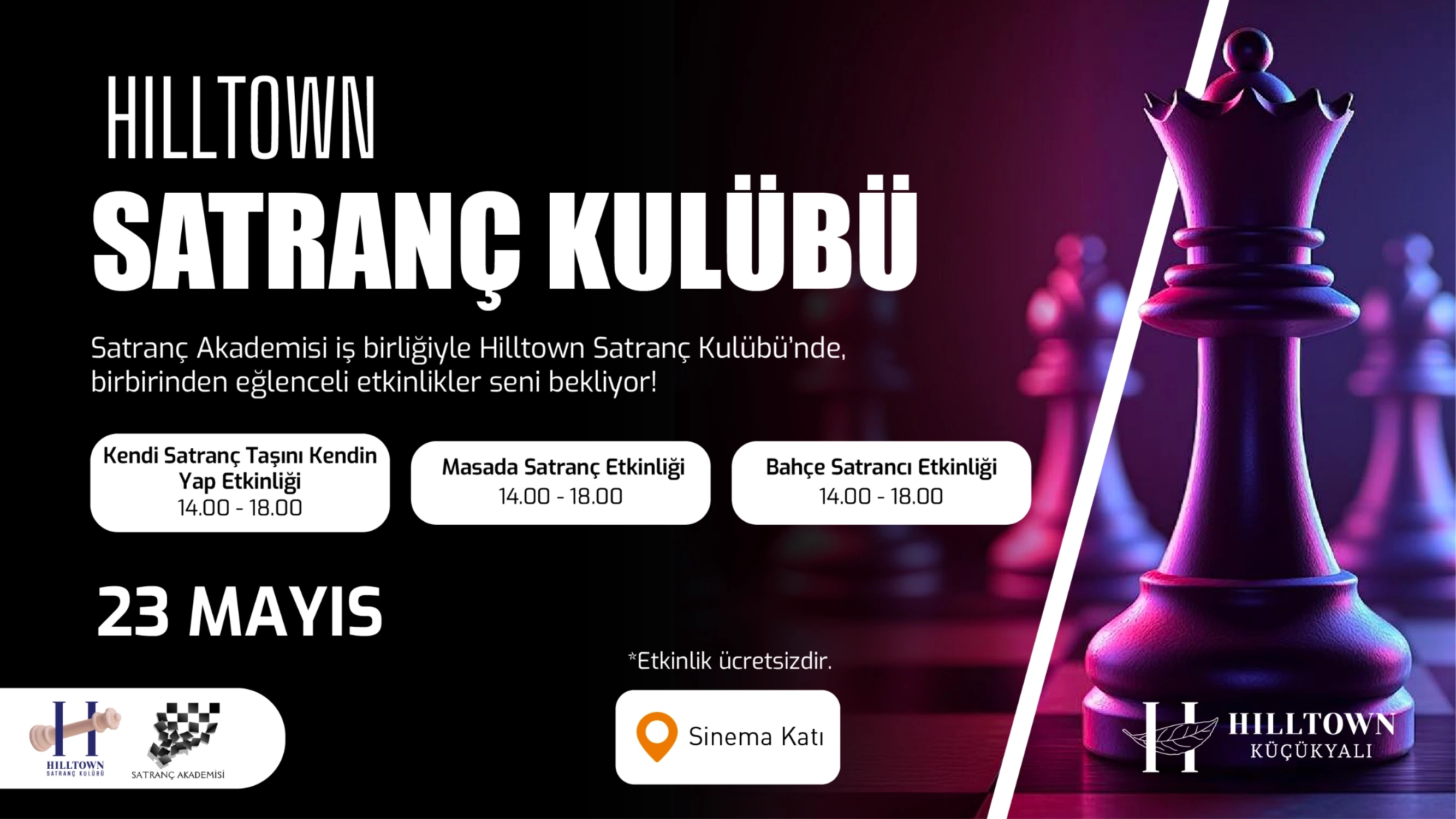 Hilltown Satranç Kulübü'nde Buluşalım!